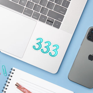 333 Angel Number Spiritual Awareness Sticker