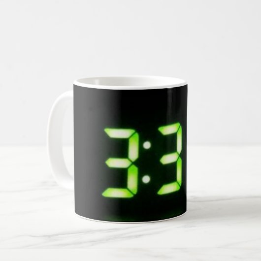 333 Clock Display Coffee Mug (Devant gauche)