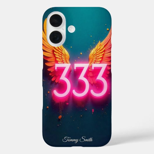 333 Engel Nummer Manifestatie – Positieve Energie Case-Mate iPhone Case (Achterkant)