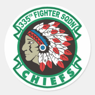 335ste gevechtseskader ronde sticker