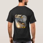 336e FS strike Eagle met oproepteken T-shirt (Achterkant)