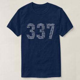 337 Lafayette Lake Charles Louisiana Acadiana Area T-shirt
