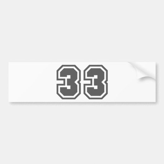 33 BUMPERSTICKER (Voorkant)