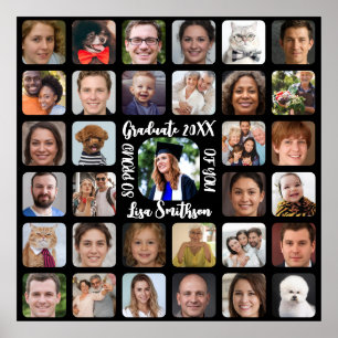 33 Foto's om het plein van de Graduation Party te Poster