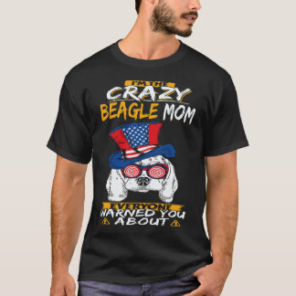 33 Ik ben de gekke Beagle-moeder Beagle T-shirt