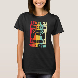 33 jaar oud cadeau Geweldige sinds 1990 Vrouwen Ma T-shirt