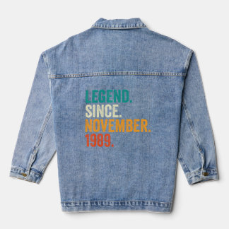 33 jaar oude leggende sinds november 1989 33e gebo denim jacket