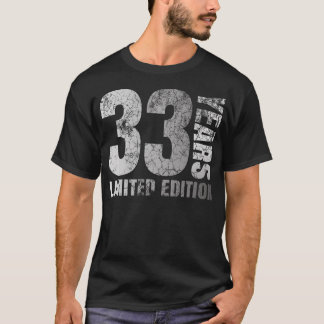 33 jaar oude Mannen cadeau 33 verjaardagscadeau vo T-shirt