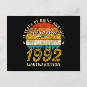 33 Jaar Verjaardag Retro Geweldige 33e Verjaardag  Briefkaart