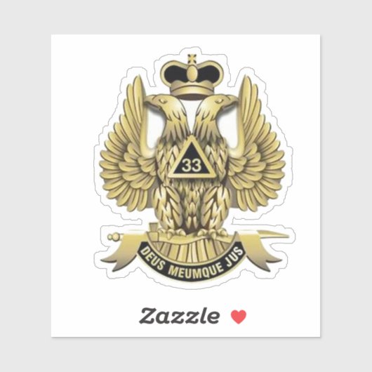 33 Mason voor graden Sticker (Vel)