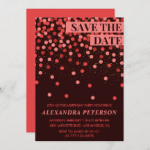 33e anniversaire invitation Enregistrer la date Co