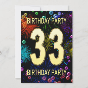 33e 'Birthday Party'-belletjes voor uitnodigingen 