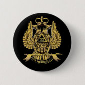 33E GRAAD MASON RONDE BUTTON 5,7 CM (Voorkant)