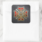 33e graad: Staatsinspecteur-generaal Vierkante Sticker (Tas)