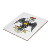 33e graads Scottish Rite Black Eagle Tegeltje (Zijkant)
