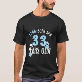 33e verjaardag 33 jaar oude kat moeder kat liefheb t-shirt
