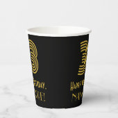 33e verjaardag: Art Deco Geïnspireerde look "33" e Papieren Bekers (Links)