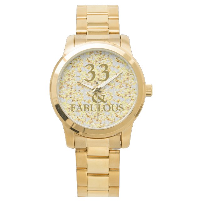 33e verjaardag  horloge (Voorkant)