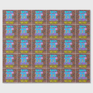 33e verjaardag: Leuk, Urban Graffiti geïnspireerd  Cadeaupapier