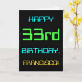 33e verjaardag van Fun Digital Computing Kaart (Gele Bloem)