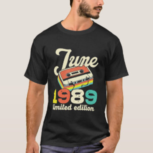 33rd Birthday June 1989  Cassette Limited T-shirt