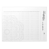 33x3 Manifestatiemethode, Aantrekkingsrecht Notitieblok (Voorkant)