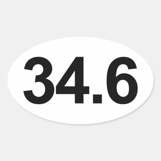 34.6 OVALE STICKER (Voorkant)
