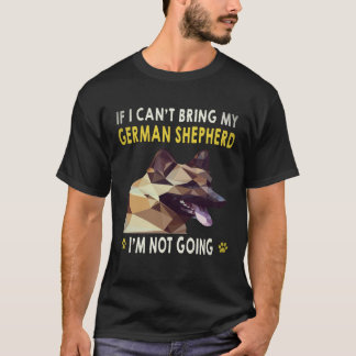 34 Als ik mijn Duitse herder niet kan meenemen, ga T-shirt