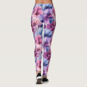 #34 Bloemen patroon Leggings (Achterkant)