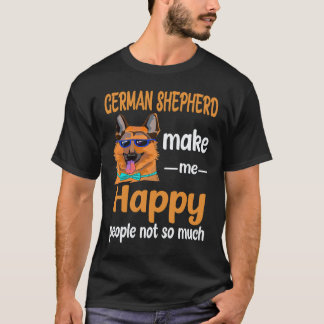 34 Duitse Herders Maken Me Gelukkig Mensen Niet Zo T-shirt