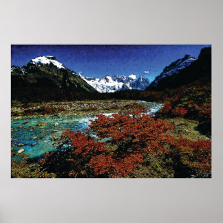 34 gedetailleerde olie cmyk poster