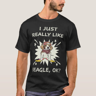 34 Ik vind Beagle gewoon echt leuk T-shirt