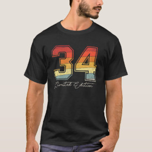 34 jaar oud en 34 mei 1977 t-shirt