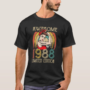  34-jarige geboorte cadeaus voor vrouwen, beste t-shirt