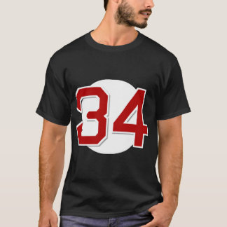 34 Retired Sticker T-shirt