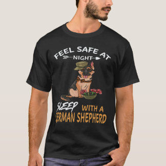 34 Voel je veilig 's nachts Slaap met een Duitse h T-shirt