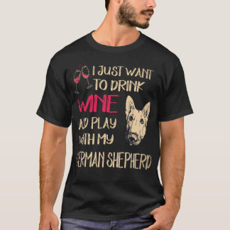 34 Wil gewoon wijn drinken en met mijn Duitse spel T-shirt