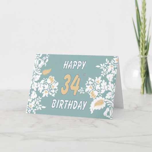 34e anniversaire carte de voeux (Devant)