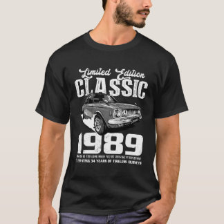 34e auto sinds 1989 voor 34 t-shirt