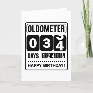 34e Birthday Oldometer Kaart