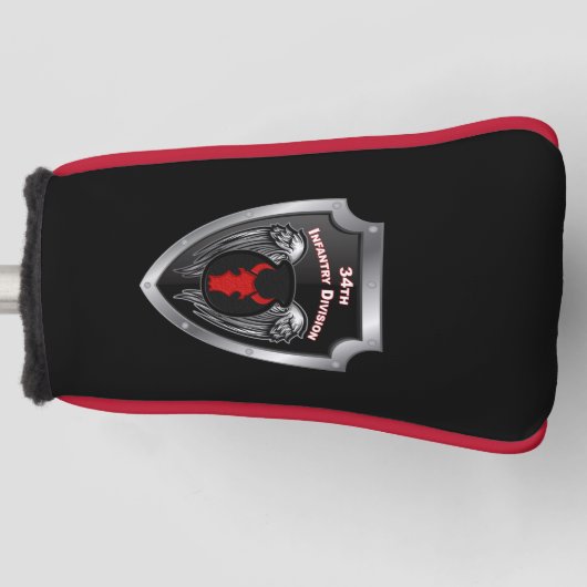 34e deelgebied infanterie golfheadcover (Voorkant)