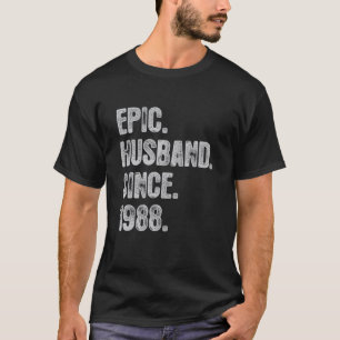 34e huwelijksanier voor zijn epische echtgenoot si t-shirt