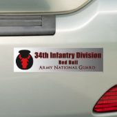 34e Infanteriedivisie Bumpersticker (Op auto)
