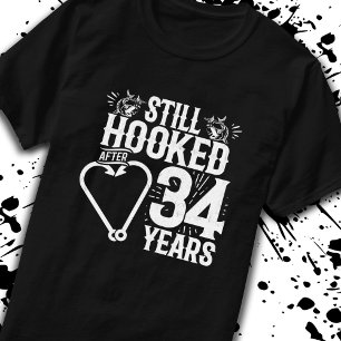 34e Jubileum paren gehuwd over 34 jaar T-shirt