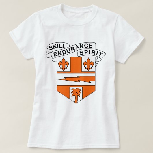 34e signaalbataljon - Skill endurance Spirit T-shirt (Design voorkant)