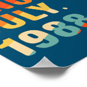 34e verjaardag Geschenken 34 jaar oud sinds Poster (Hoek)