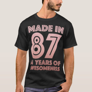 34e verjaardag Gifts Man Vrouw 34-jarige zoon T-shirt