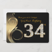 34ème, Invitation Anniversaire, Numéro Diamant, Ph (Devant)