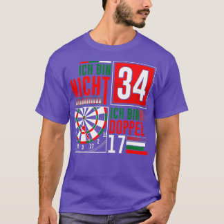 34th Birthday Darts Grappig Gezegde Darts Gezegden T-shirt