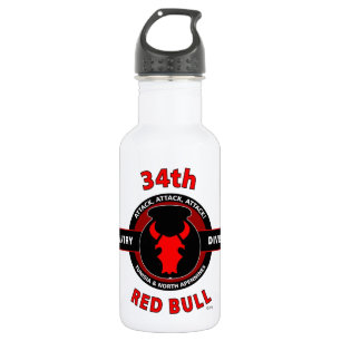 34th INFANTRY DIVISION" RED BULL" Waterfles